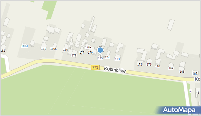 Kosmolów, Kosmolów, 175, mapa Kosmolów