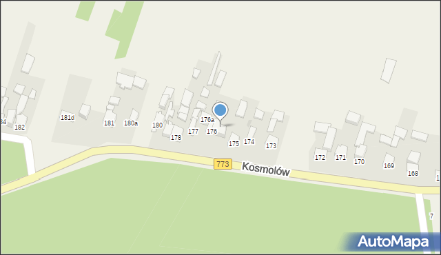 Kosmolów, Kosmolów, 176B, mapa Kosmolów