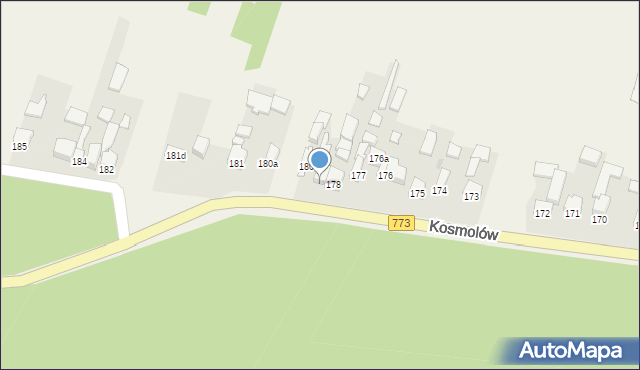 Kosmolów, Kosmolów, 179, mapa Kosmolów