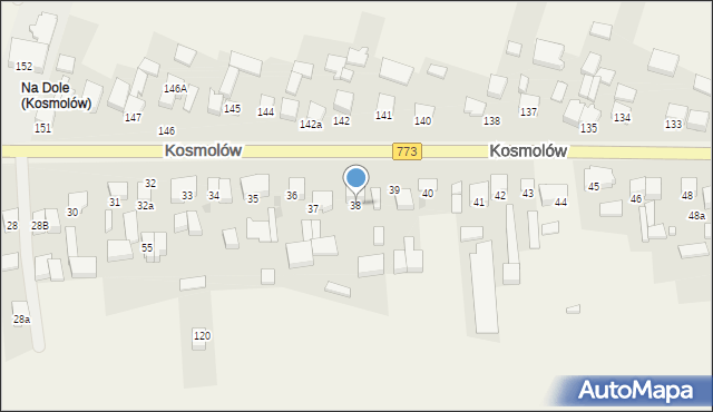 Kosmolów, Kosmolów, 38, mapa Kosmolów