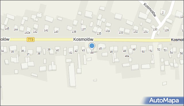 Kosmolów, Kosmolów, 44, mapa Kosmolów