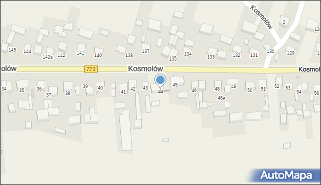 Kosmolów, Kosmolów, 44, mapa Kosmolów