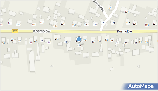 Kosmolów, Kosmolów, 48a, mapa Kosmolów