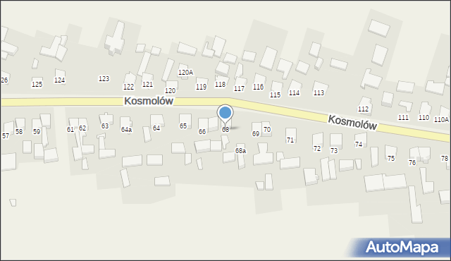 Kosmolów, Kosmolów, 68, mapa Kosmolów