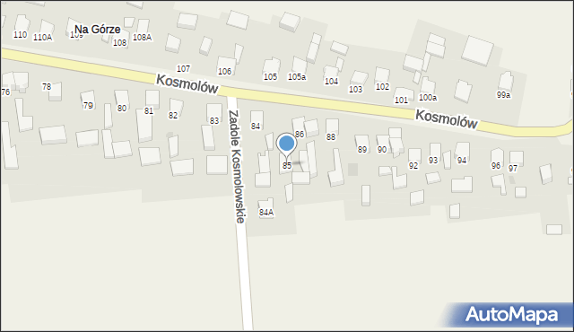 Kosmolów, Kosmolów, 85, mapa Kosmolów