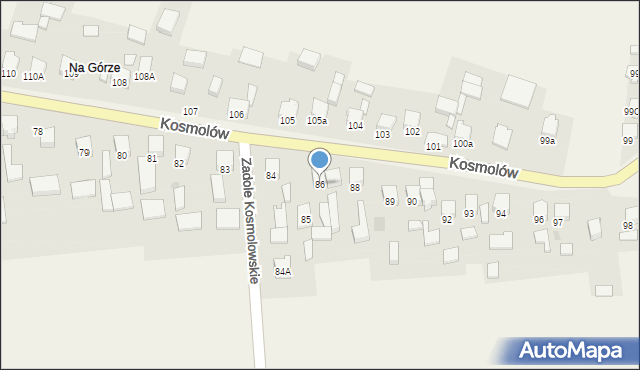 Kosmolów, Kosmolów, 86, mapa Kosmolów