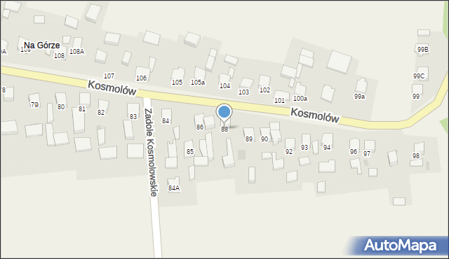 Kosmolów, Kosmolów, 88, mapa Kosmolów