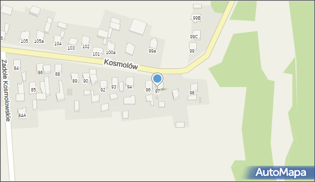 Kosmolów, Kosmolów, 97, mapa Kosmolów
