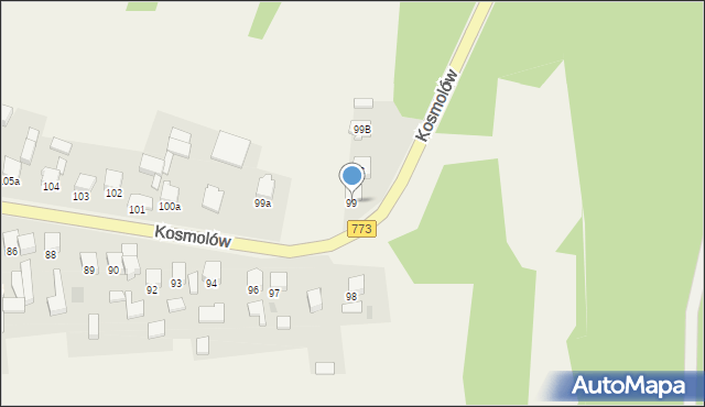 Kosmolów, Kosmolów, 99, mapa Kosmolów