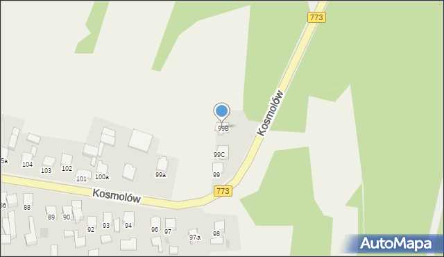 Kosmolów, Kosmolów, 99B, mapa Kosmolów