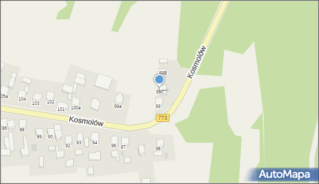 Kosmolów, Kosmolów, 99C, mapa Kosmolów