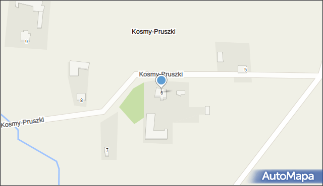 Kosmy-Pruszki, Kosmy-Pruszki, 6, mapa Kosmy-Pruszki