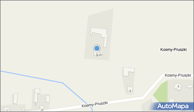 Kosmy-Pruszki, Kosmy-Pruszki, 9, mapa Kosmy-Pruszki