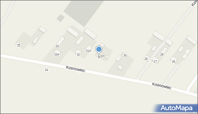 Kosnowiec, Kosnowiec, 31, mapa Kosnowiec
