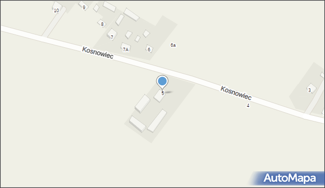 Kosnowiec, Kosnowiec, 5, mapa Kosnowiec