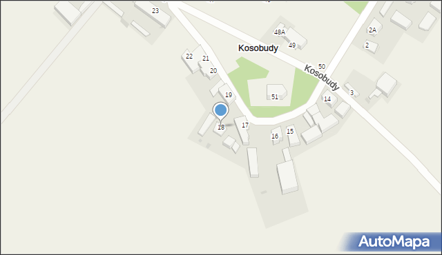 Kosobudy, Kosobudy, 18, mapa Kosobudy