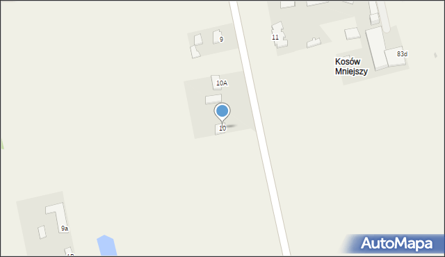 Kosów, Kosów, 10, mapa Kosów