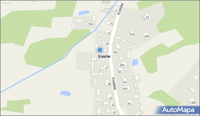 Kosów, Kosów, 47A, mapa Kosów