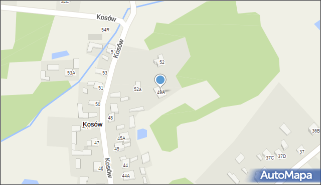 Kosów, Kosów, 49A, mapa Kosów