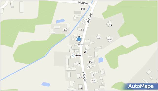 Kosów, Kosów, 50, mapa Kosów