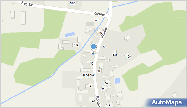 Kosów, Kosów, 51, mapa Kosów