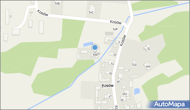 Kosów, Kosów, 53A, mapa Kosów