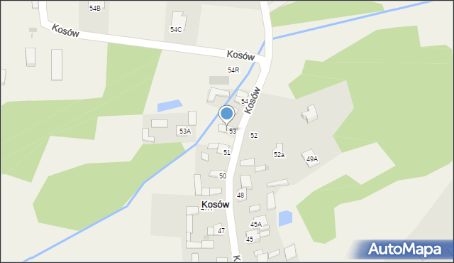 Kosów, Kosów, 54, mapa Kosów