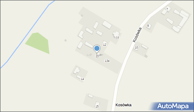 Kosówka, Kosówka, 13, mapa Kosówka