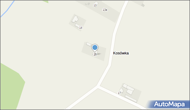 Kosówka, Kosówka, 15, mapa Kosówka