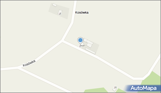 Kosówka, Kosówka, 17, mapa Kosówka