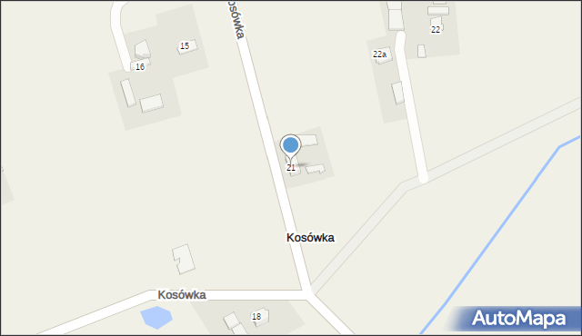 Kosówka, Kosówka, 21, mapa Kosówka