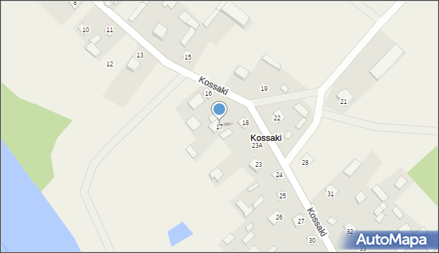 Kossaki, Kossaki, 17, mapa Kossaki