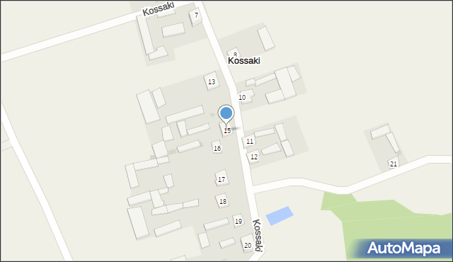 Kossaki, Kossaki, 15, mapa Kossaki