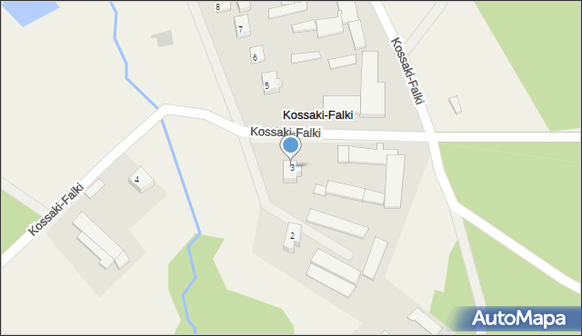 Kossaki-Falki, Kossaki-Falki, 3, mapa Kossaki-Falki