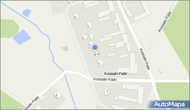 Kossaki-Falki, Kossaki-Falki, 6, mapa Kossaki-Falki