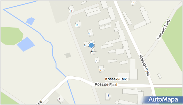 Kossaki-Falki, Kossaki-Falki, 7, mapa Kossaki-Falki