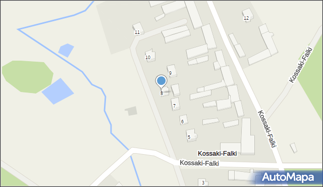 Kossaki-Falki, Kossaki-Falki, 8, mapa Kossaki-Falki