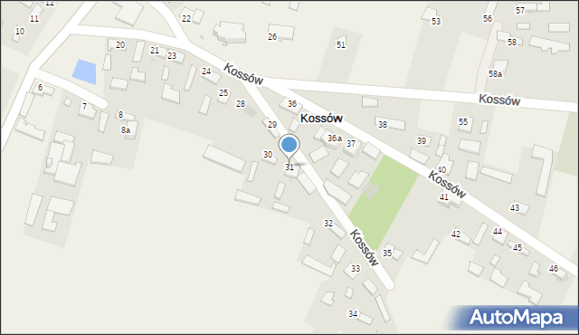 Kossów, Kossów, 31, mapa Kossów