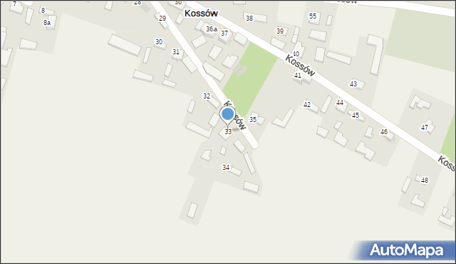 Kossów, Kossów, 33, mapa Kossów