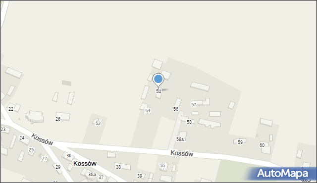 Kossów, Kossów, 54, mapa Kossów