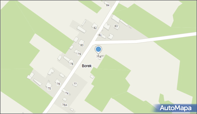 Kossów, Kossów, 77A, mapa Kossów