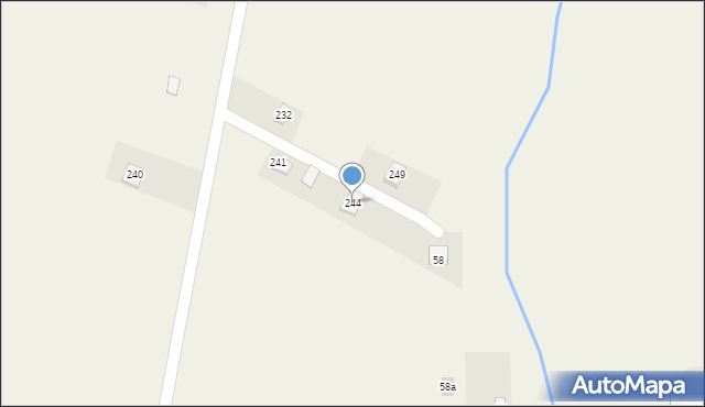 Kostarowce, Kostarowce, 244, mapa Kostarowce