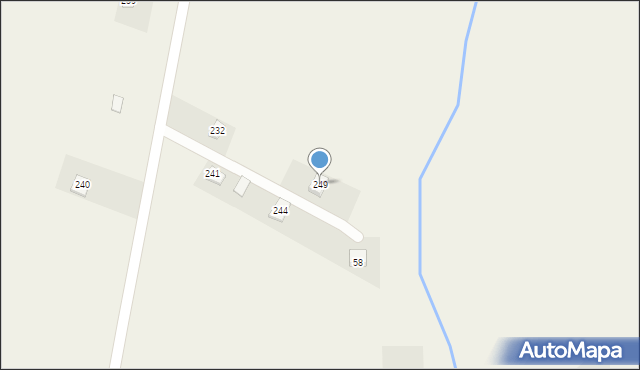 Kostarowce, Kostarowce, 249, mapa Kostarowce