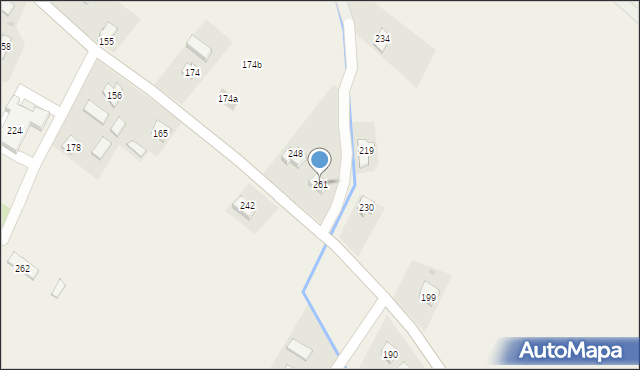 Kostarowce, Kostarowce, 261, mapa Kostarowce