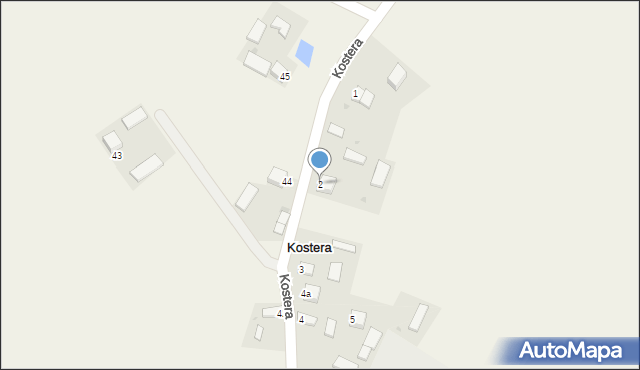 Kostera, Kostera, 2, mapa Kostera