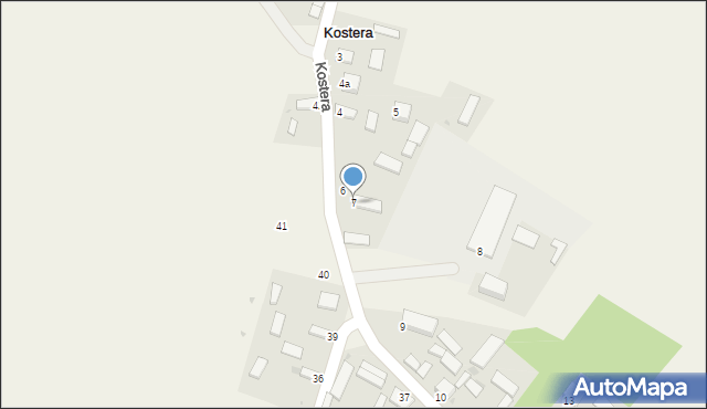 Kostera, Kostera, 7, mapa Kostera