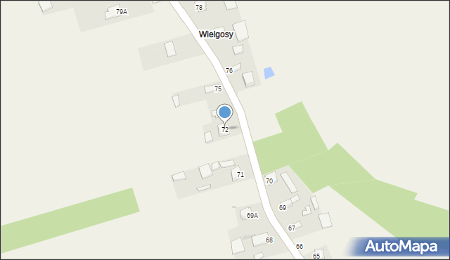 Kostków, Kostków, 72, mapa Kostków