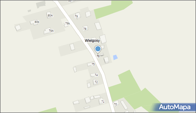 Kostków, Kostków, 76, mapa Kostków