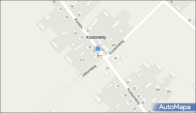 Kostomłoty, Kostomłoty, 35, mapa Kostomłoty