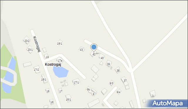 Kostrogaj, Kostrogaj, 41, mapa Kostrogaj